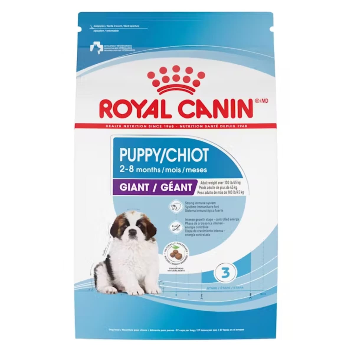 Royal Canin Size Health Nutrition Giant Puppy Dry Dog Food, Extra-Large Breed Puppy Food Supports Brain Development, Immune System and Digestive Health, 30 lb Bag