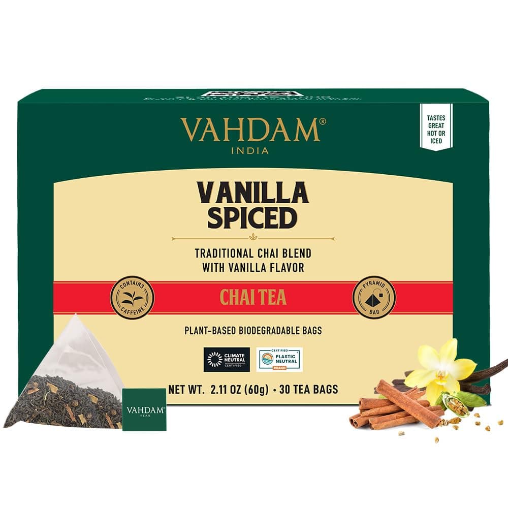 VAHDAM, Himalayan Té Verde (100 Piramidales Bolsitas De Té) 100% Pura Y Natural | Envasado Fresco En La India | Caliente, Frío O Como Kombucha — view 14