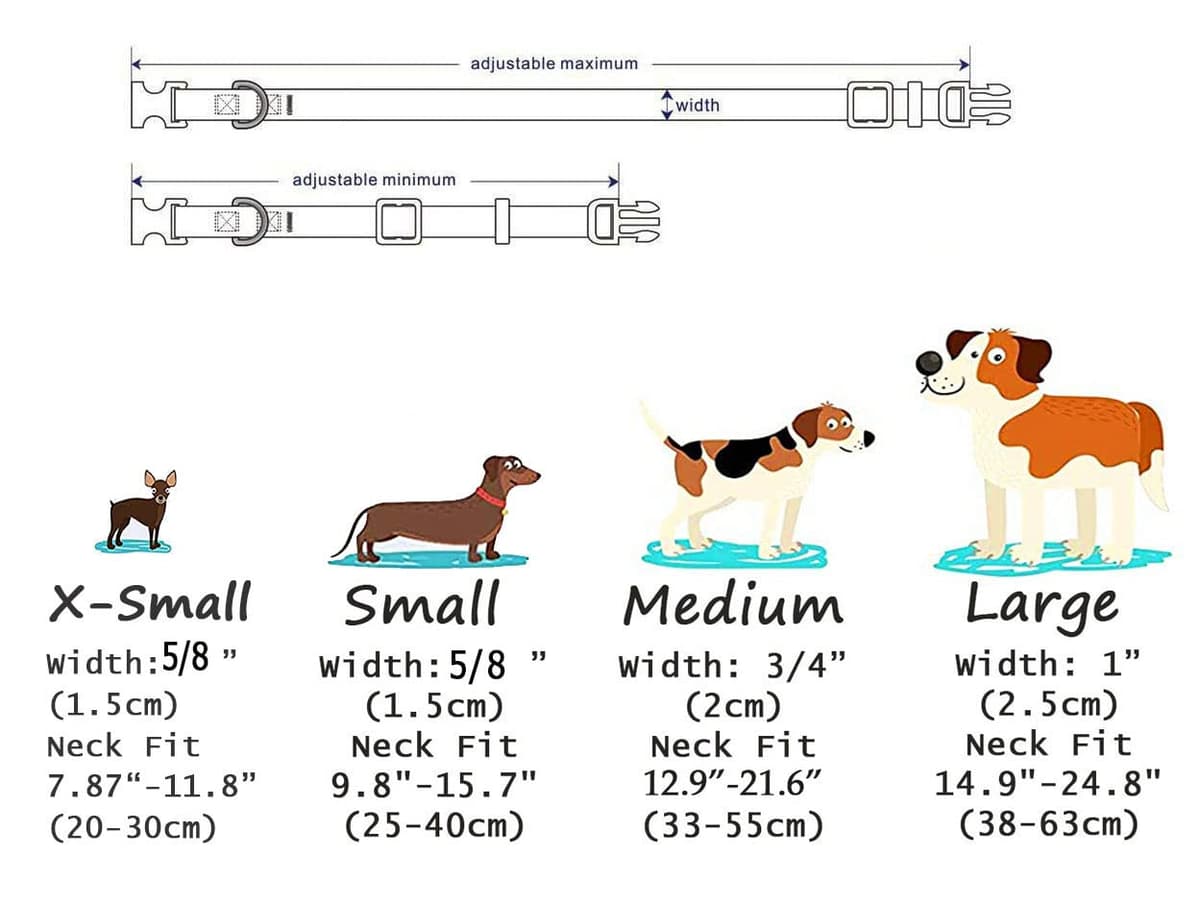 Mihqy Dog Collar for Small Dogs, Cute Small Medium Large Dog Pet Collar, with Floral Patterns, Soft Adjustable for Boy Girl Female Male Puppy Dog Collar(Floral Pink,S) — view 3