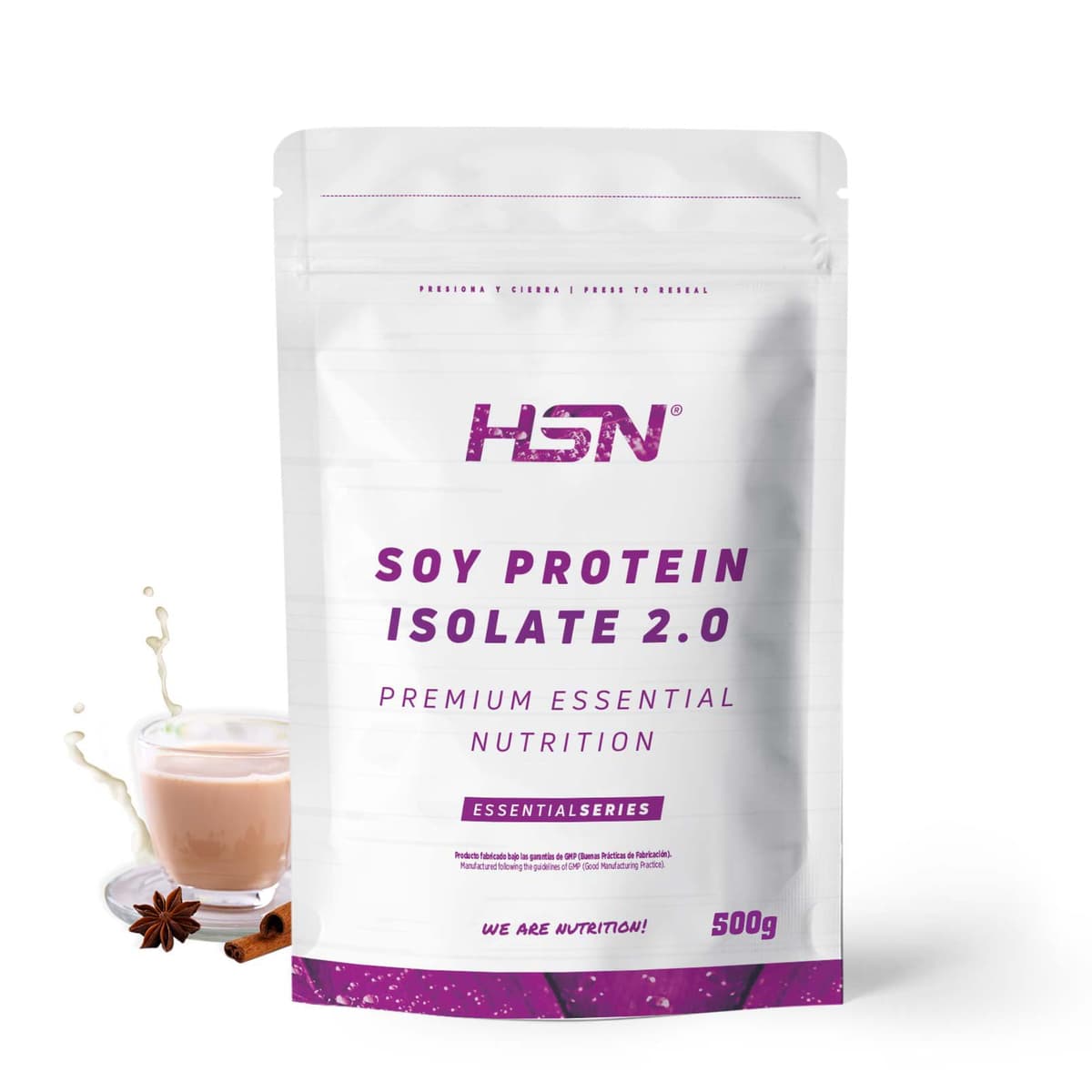 Proteína de Soja Aislada de HSN | Sabor Bombón de Chocolate y Avellanas 2 Kg = 67 Tomas por Envase | 100% Vegana | Soy Protein Isolate | No-GMO, Sin Gluten — view 21