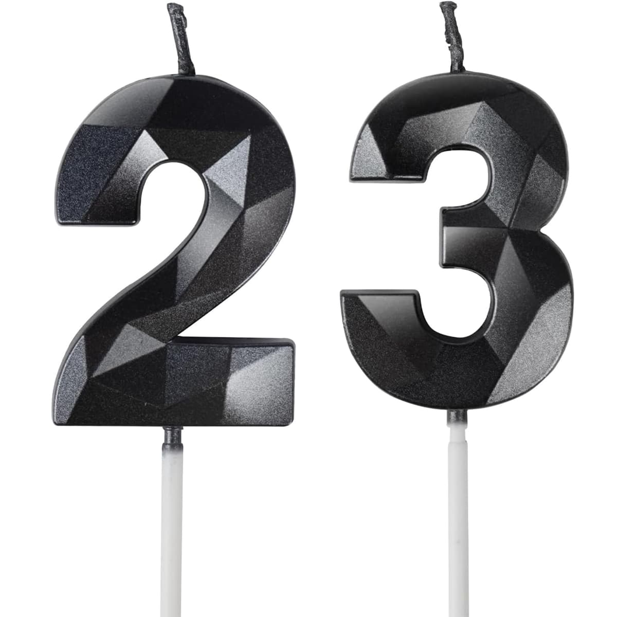 Yiran 50th Birthday Candles, Gold Number 50 Happy Birthday Candles, Cake Topper Decorations for Birthday Party, Wedding Anniversary Celebration Supply — view 90