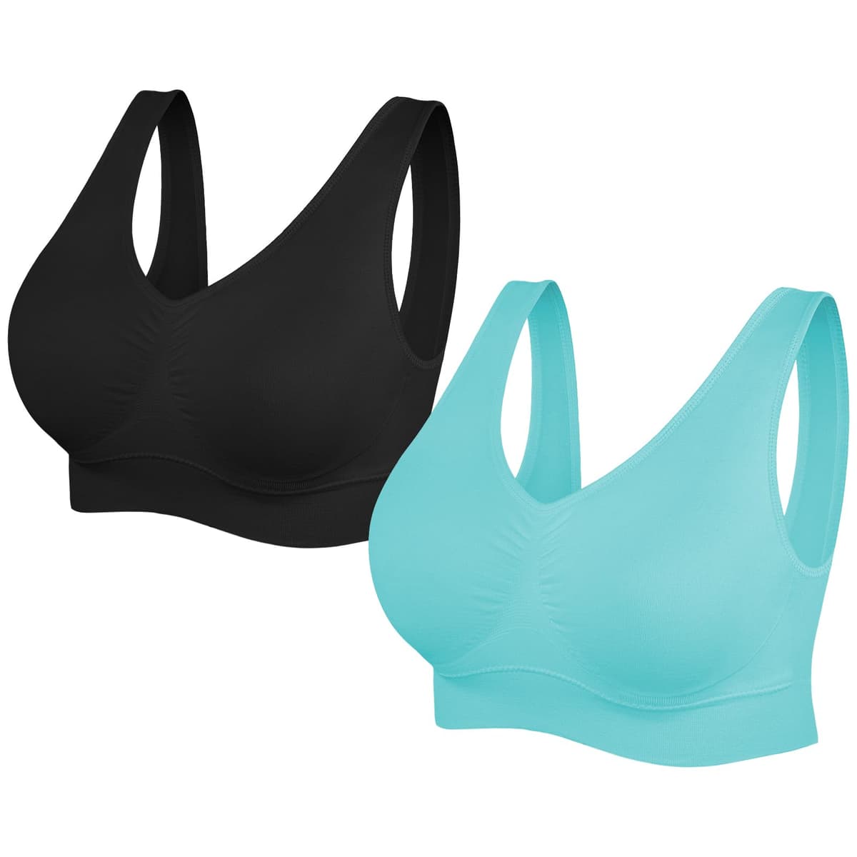 SIMIYA Super Comfort Bra, Womens Sports Bras Removable Pads Plus Size Sleep Bras for Girls in Yoga Bralette Leisure Stretch Crop Tops Vest — view 13