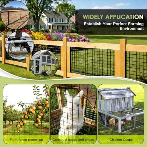 Gbekery Black Hardware Cloth 1/2inch,16in x 10ft 19 Gauge, PVC Coated Galvanized Steel Chicken Wire Fence Roll Garden Plant Welded Metal Wire Fencing Roll, Rabbit Cages Snake Fence,Black — view 4