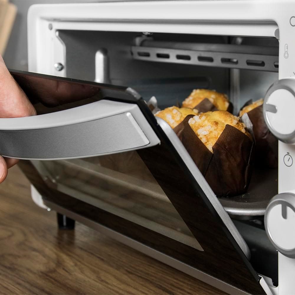 Cecotec Horno de sobremesa Bake&Toast 1090 White, 10 L, 1000 W, Temporizador 60min, Temperatura regulable hasta 230ºC, Bandeja para hornear, parrilla y pinzas. — view 9