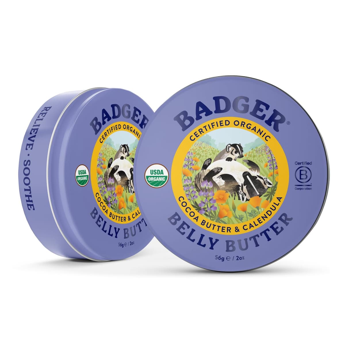Badger Organic Belly Butter 56g — view 3