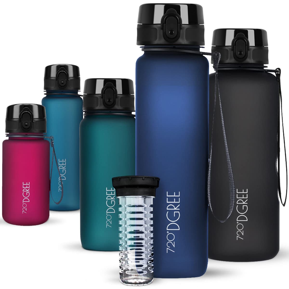 720°DGREE Botella de agua uberBottle – 1,5 litros, 1500ml | Novedosa botella deportiva | Sin BPA | Ideal para niños, fitness, deportes, fútbol, guardería, escuela, pequeños, antigoteo — view 66
