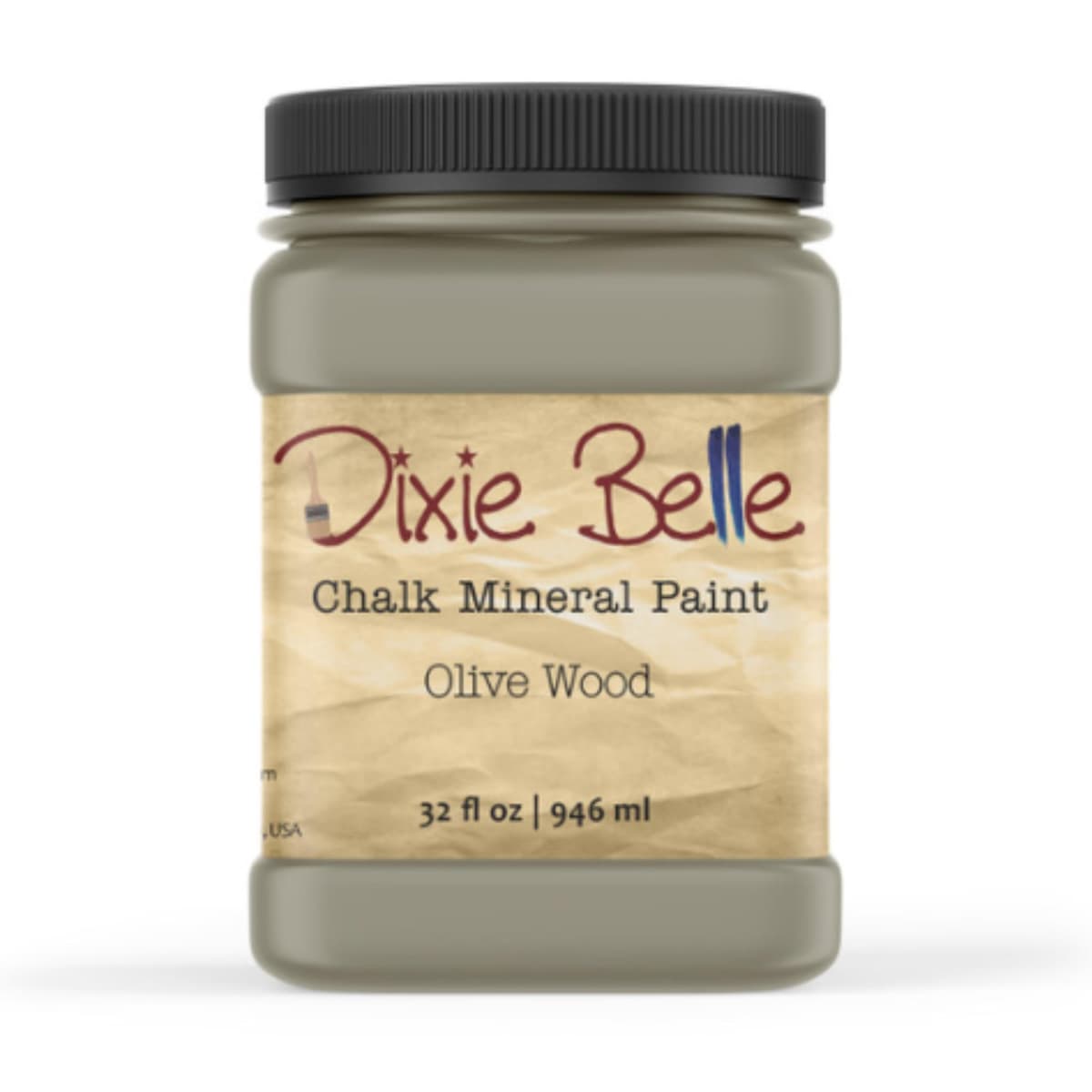 Dixie Belle Paint Company Chalk Finish Furniture Paint - Caviar (32oz) - Matte Black Chic Chalk Mineral DIY Furniture Paint — view 358