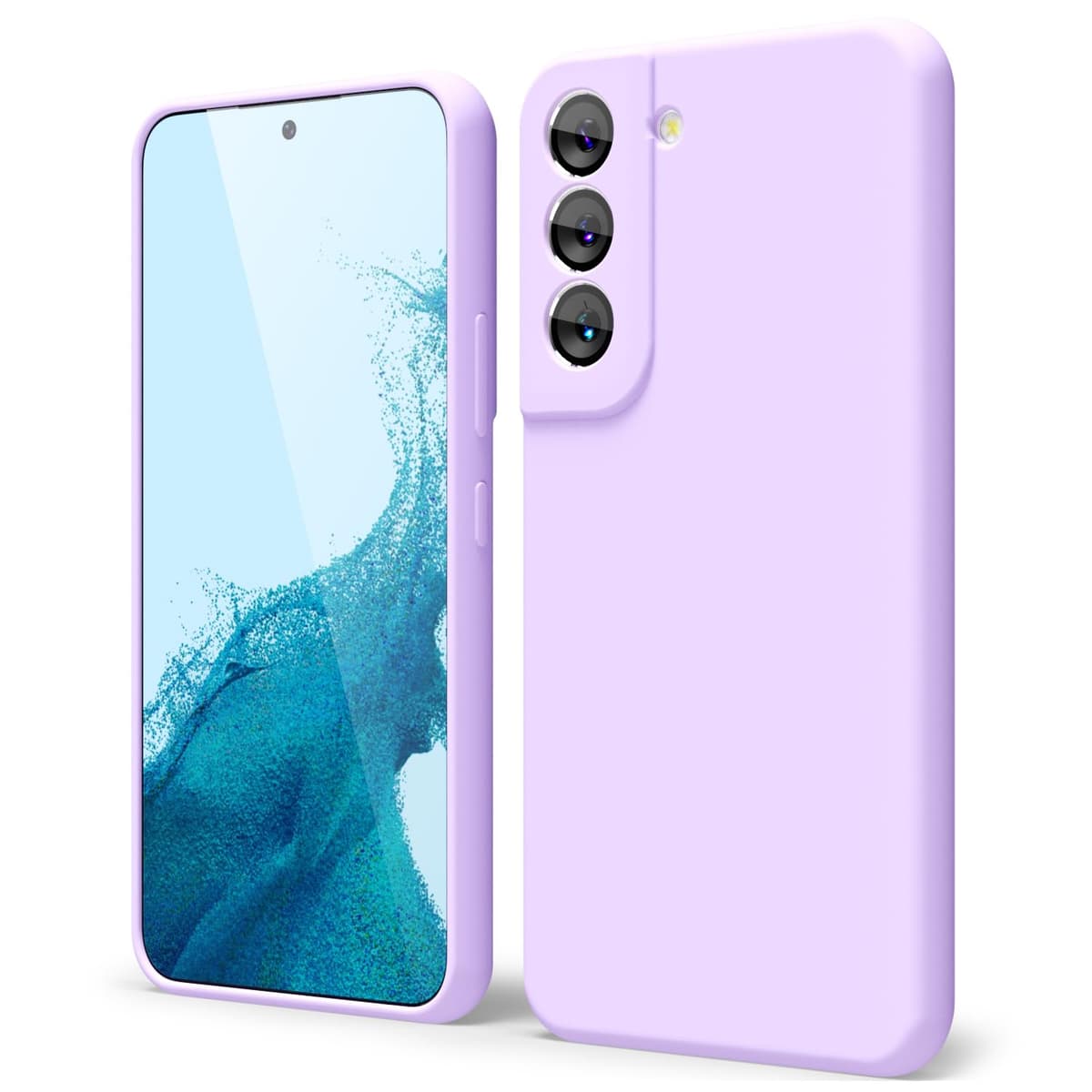oakxco for Samsung Galaxy S23 Phone Case Liquid Silicone,Cute Thin Slim Soft Rubber TPU Plain Smooth Gel Cover for Women Girl Aesthetic Design, Matte Solid Protective & Shockproof, Burgundy Plum Wine — view 470