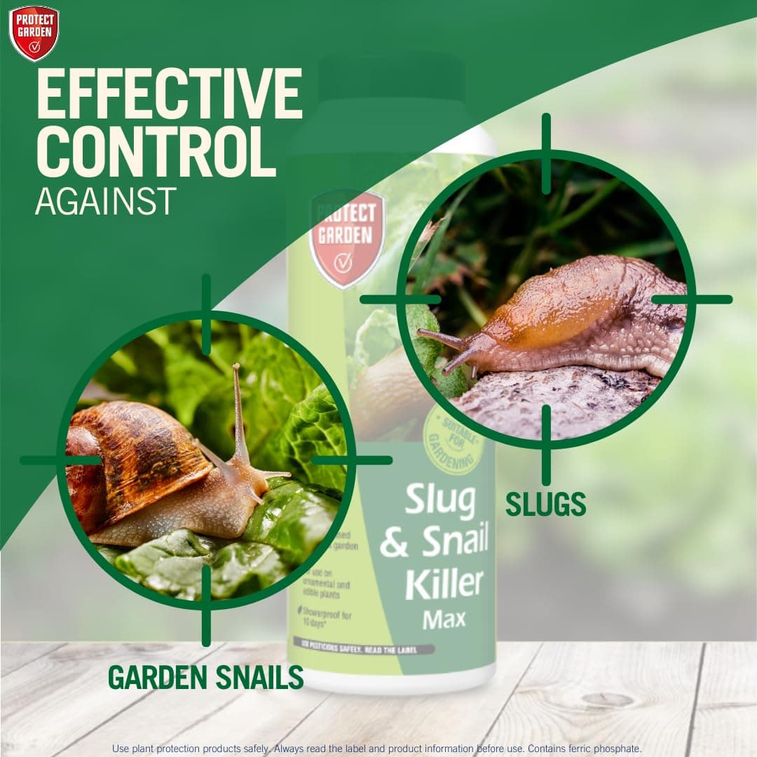 PROTECT GARDEN 86601082 Slug & Snail Killer Max, 800G - Powerful Slug Killer Pellets - for Protecting Ornamental Plants and Garden Vegetables - Snail Repellant - Approved for Organic Gardening — view 4