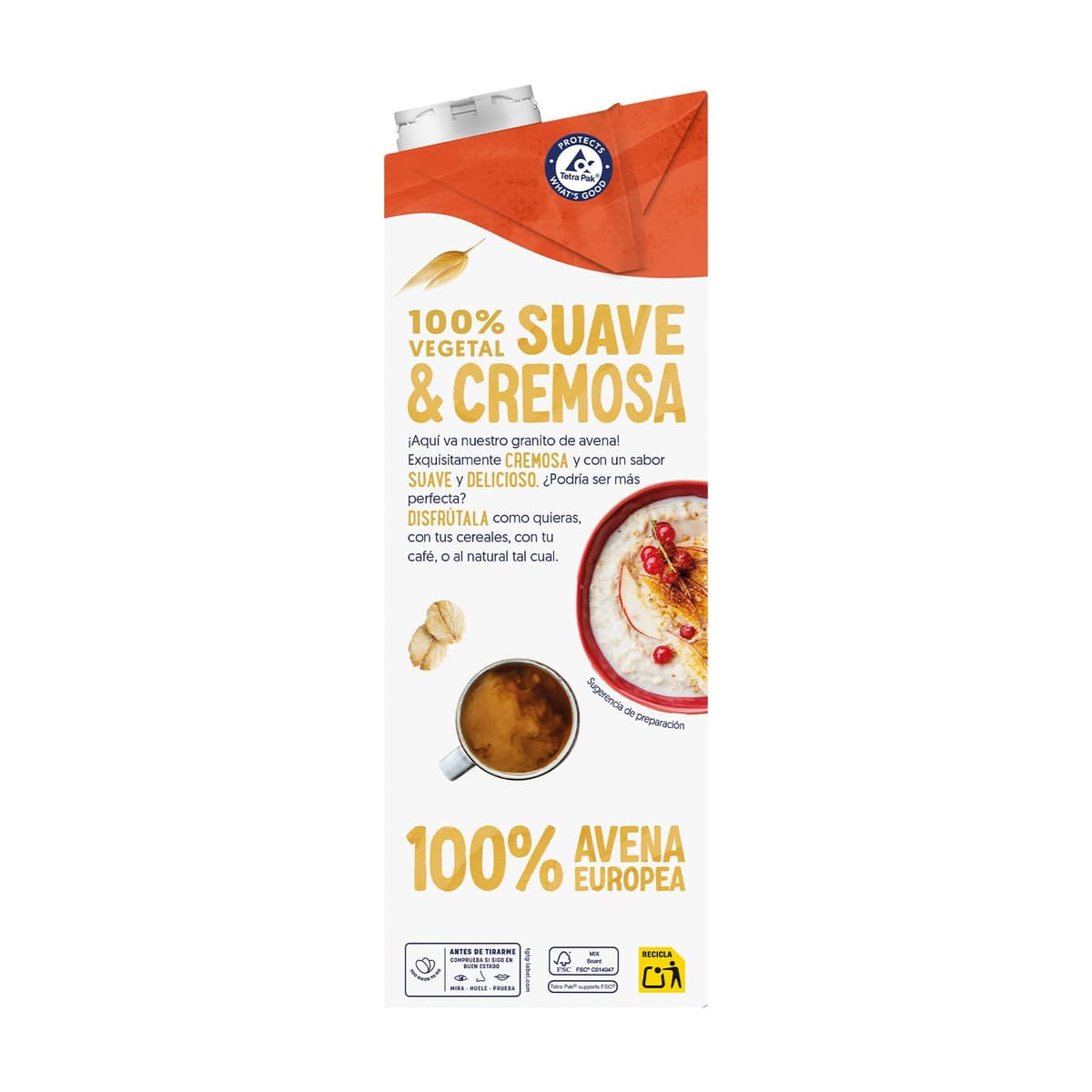 Alpro Bebida Vegetal de Avena sin Ázucar - Pack de 6 x 1L — view 5