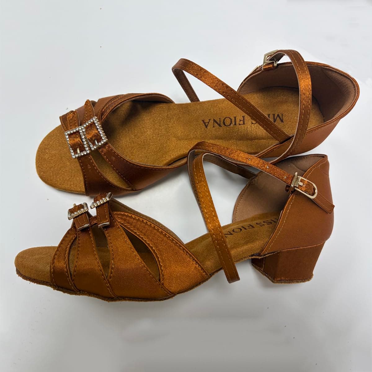 Zapatos de baile para niños y niñas, tacón latino, 3,5 cm, estándar para salsa de baile, para principiantes, práctica — view 5