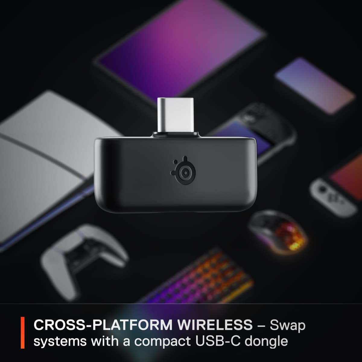 SteelSeries Arctis Nova 5 Wireless - Gaming Headset for PC, PS4/5, Mobile - 100+ Audio Presets via App - Neodymium Magnetic Drivers - 60H Battery - 2.4GHz or BT - ClearCast Gen2.X Mic — view 4