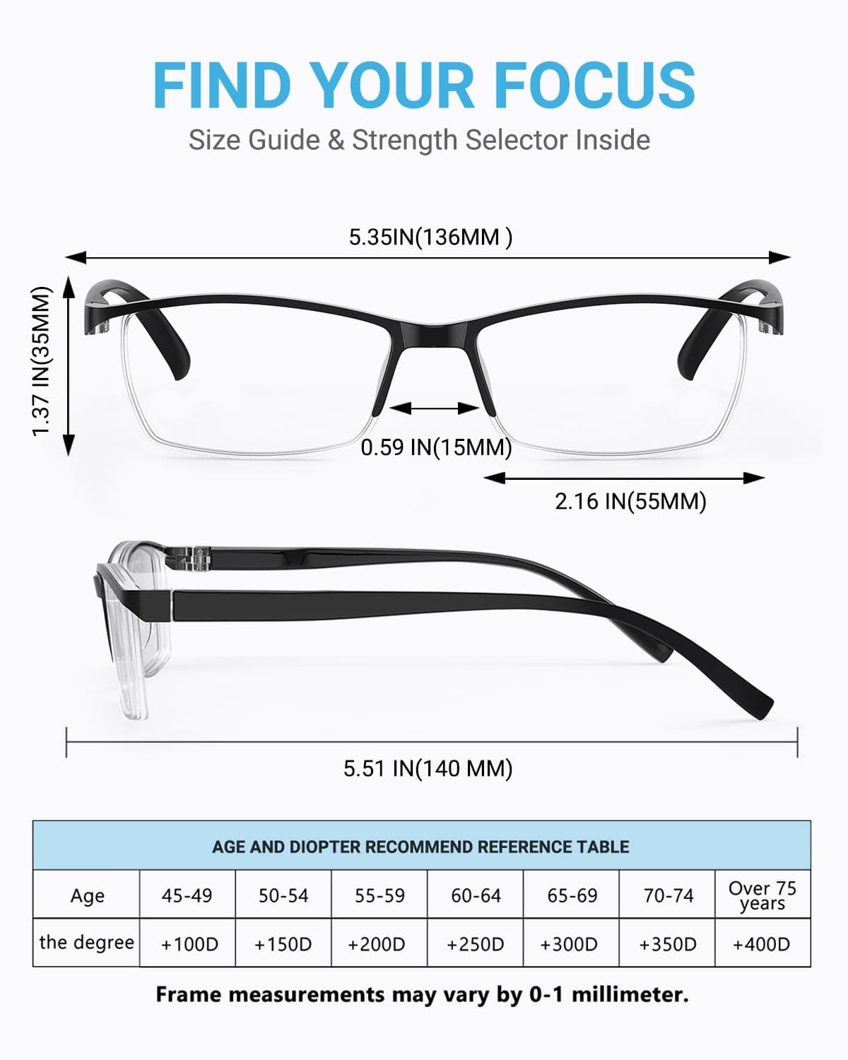 LUFF Lectores Ultraligeros Portátiles Gafas de lectura — view 4
