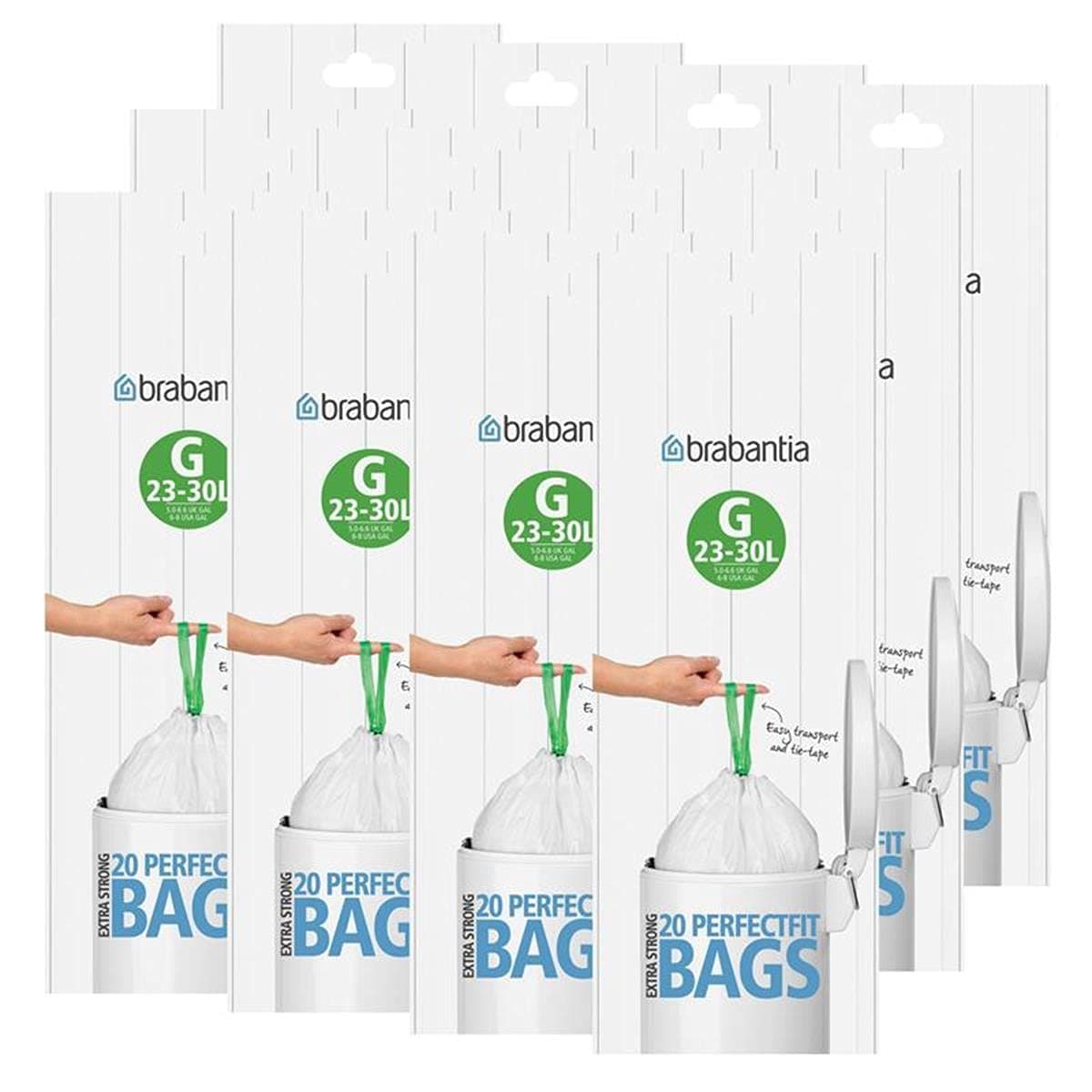 Brabantia Bolsas de Basura PerfectFit (Código L/40-45L) Extra Resistentes Bolsas con cinta de cierre (40 Bolsas) — view 14