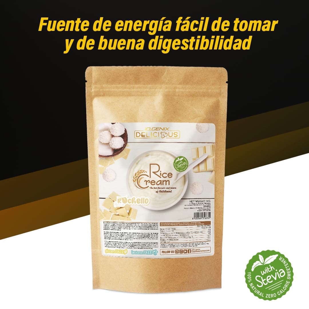 iO.GENIX - Crema de Arroz | 1 kg | Harina de Arroz Precocida | Fuente de Energia | Buena Digestibilidad (Rochello) — view 3