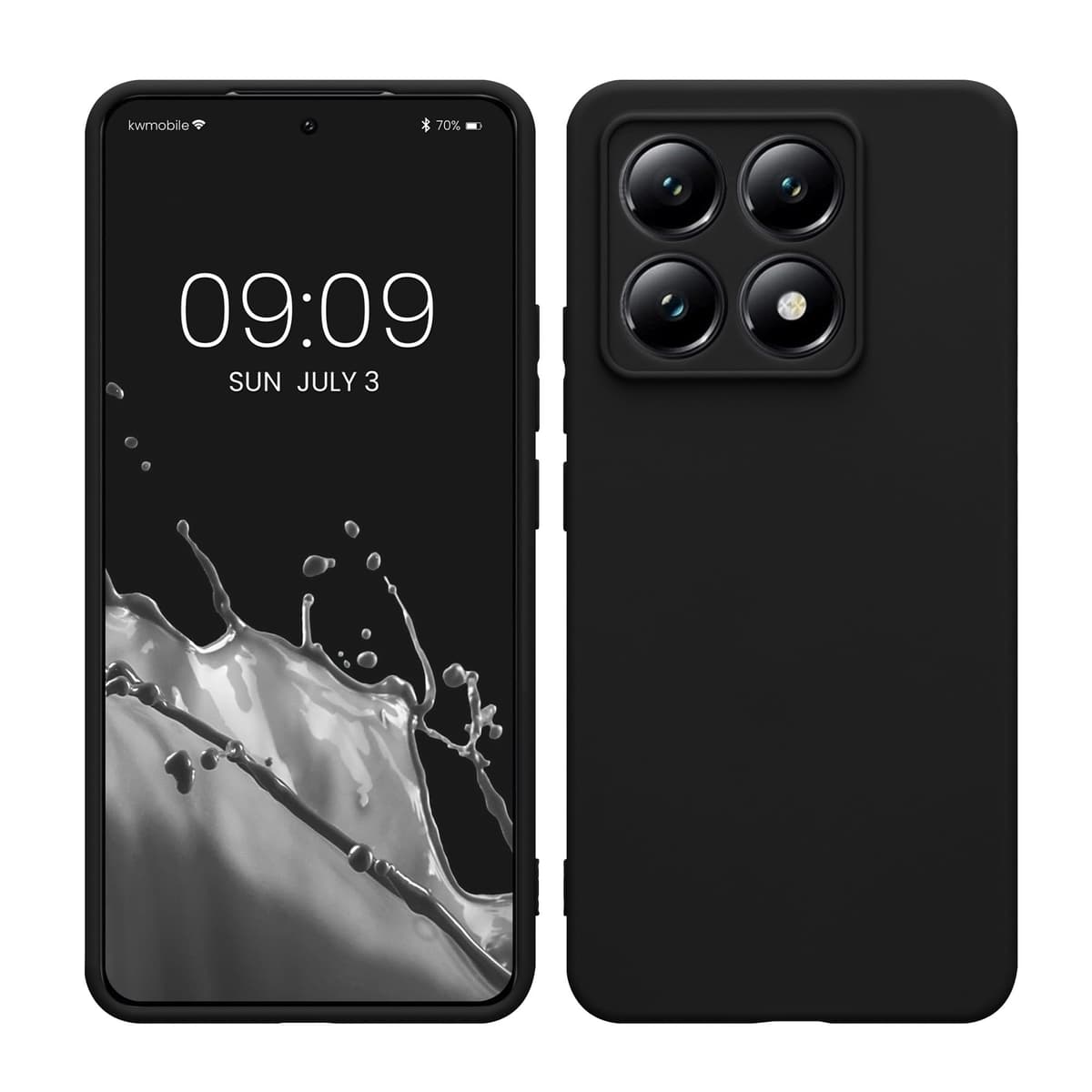 kwmobile Carcasa Compatible con Xiaomi Redmi Note 14 Pro 5G / Poco X7 Funda - Funda Ultrafina de TPU con Bordes elevados - Lavanda Metalizado — view 71