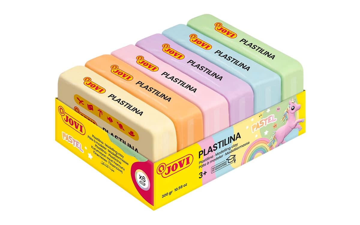 Plastilina jovi 50 tamaño pequeño bandeja de 10 unidades colores surtidos — view 8