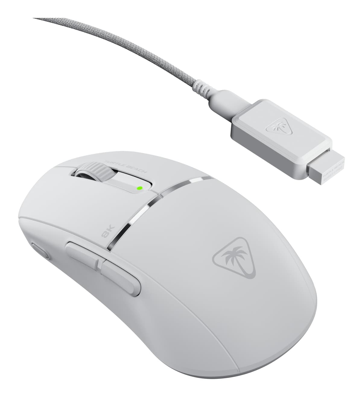 Turtle Beach Burst II Pro White Wireless Esports Gaming Mouse - 8K polling, 57g Ultra Lightweight, 150-hour battery, Optical Switches, Symmetrical, 30K DPI Optical Sensor, 8 programmable inputs — view 2