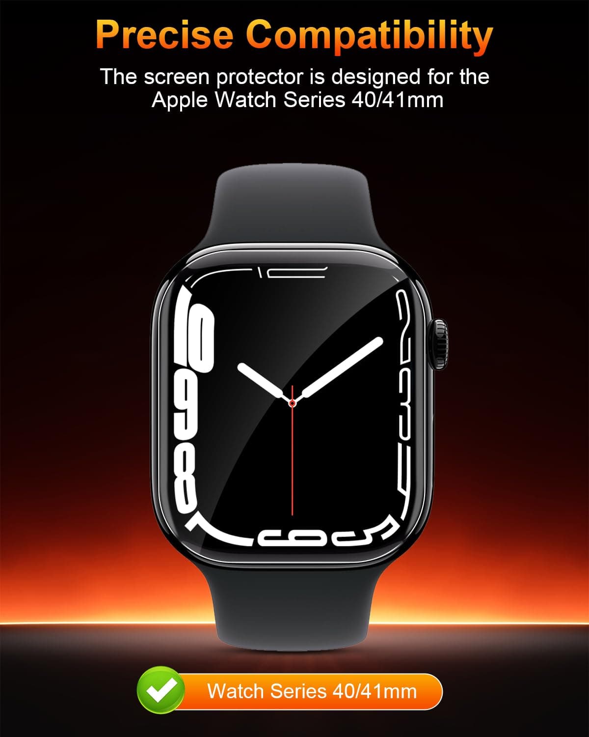 3 Pack for Apple WatchSeries SE3/SE2/SE/6/5/4 44 mm Screen Protector,HD Transparent, Anti Scratch, Bubble Free [Automatic Align Tech] Self-Healing Flexible EPU Film for iWatch SE3/SE2/SE/6/5/4 — view 2