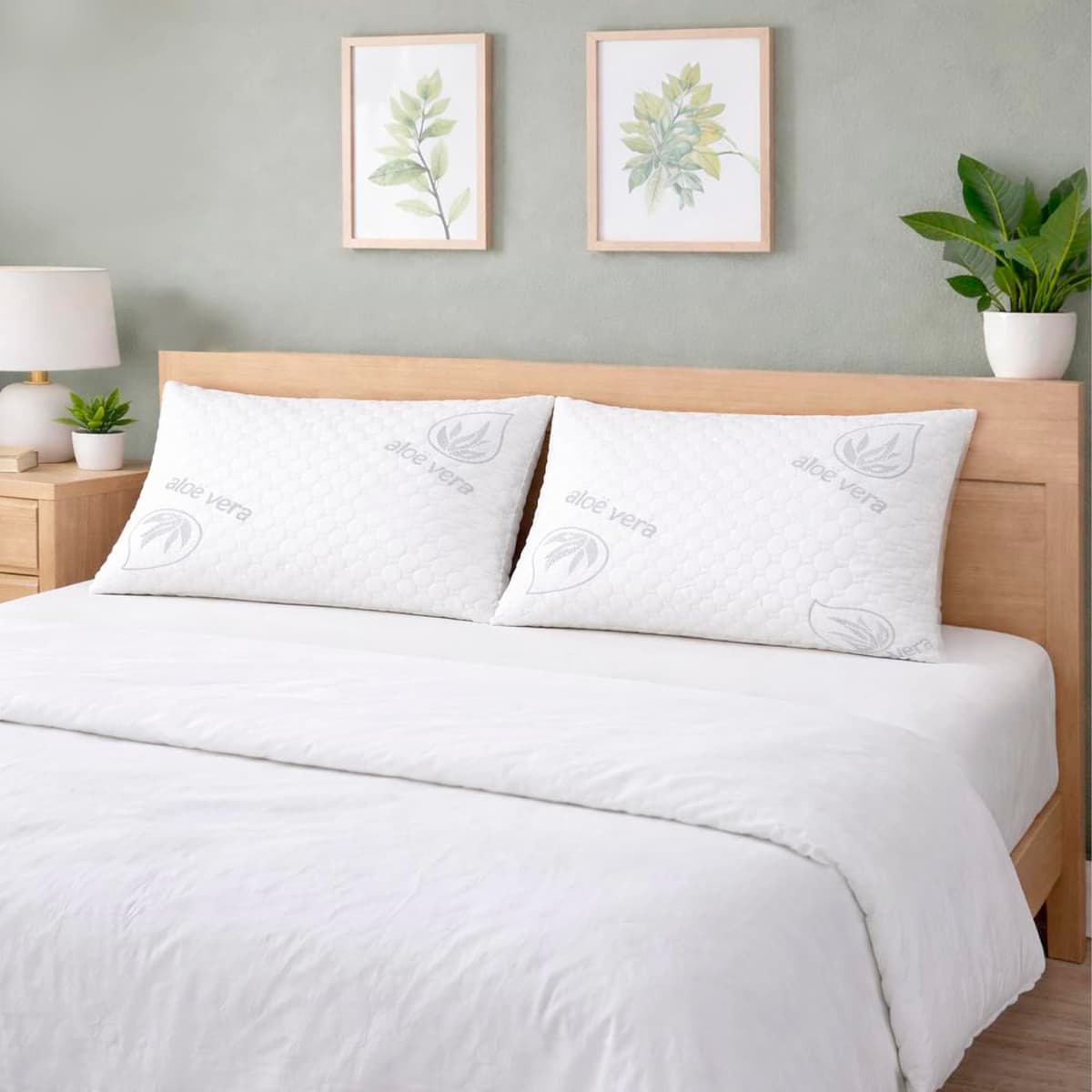 MERCURY TEXTIL- Almohada de Copos Viscoelásticos, Tejido Strech de Aloe Vera Transpirable y Termorregulable, Firmeza Media (105 cm) — view 2