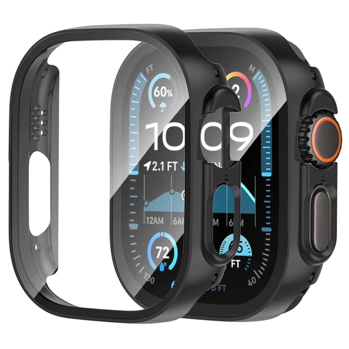 [2 Pack] Case Screen Protector Compatible with Apple Watch SE 3/2nd Gen/SE Series 6/5/4 40mm, Ultra-thin Full Coverage Protective Cover for iWatch 40 mm — view 13