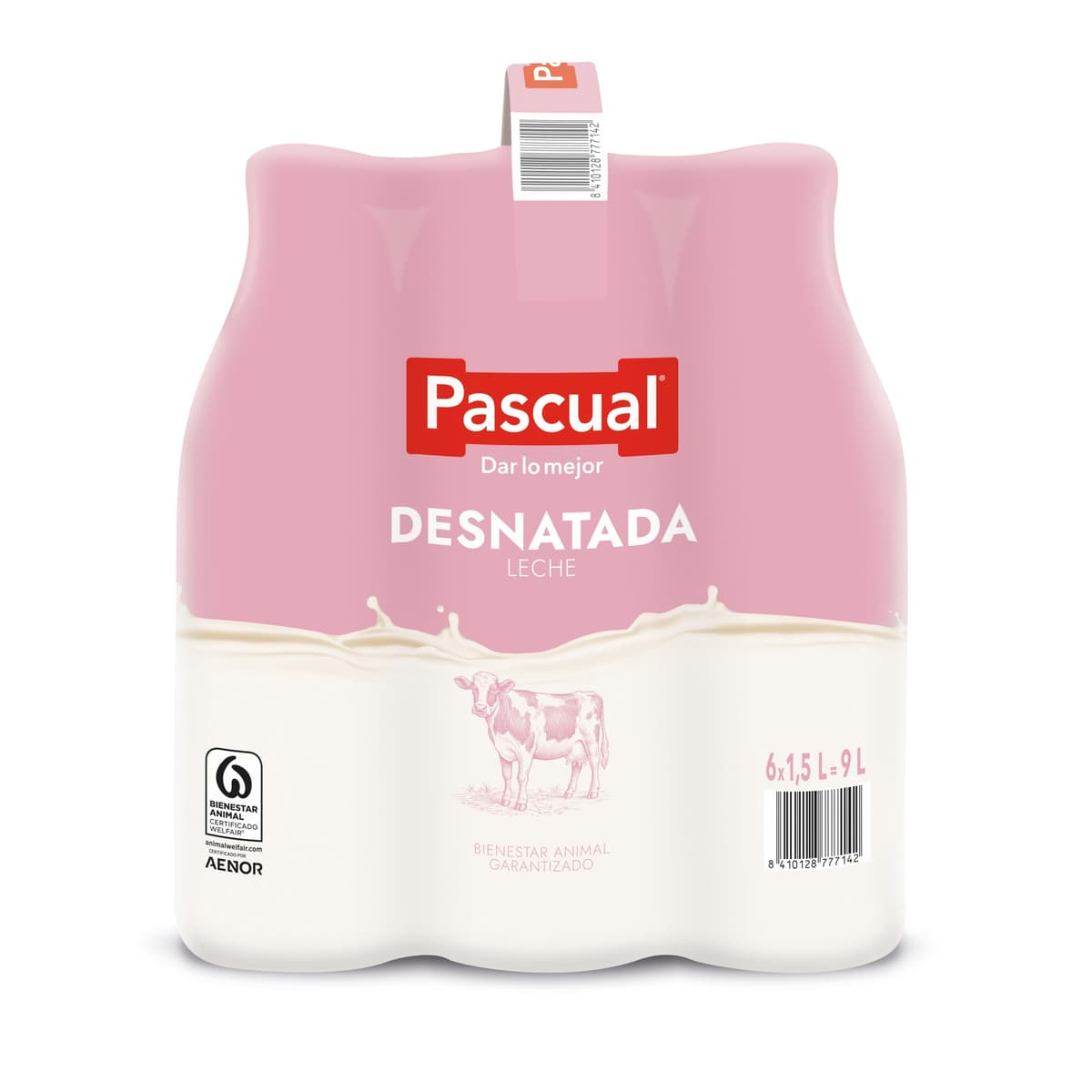 Leche Pascual - Leche Entera - Bienestar Animal - Pack 6 x 1,5L - Ideal para niños y adultos, Producto Natural y Saludable — view 3