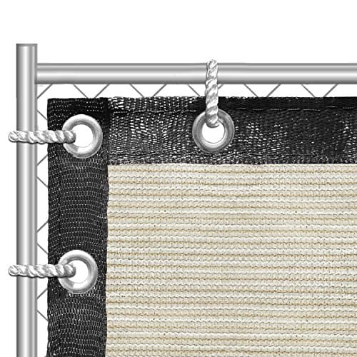 Liveinu Privacy Fence Screen Windscreen for Balcony Porch Verandah Deck Terrace Patio Backyard Railing Balcony Privacy Screen Cover for UV Protection 2.8'x13' ft Yellow — view 2