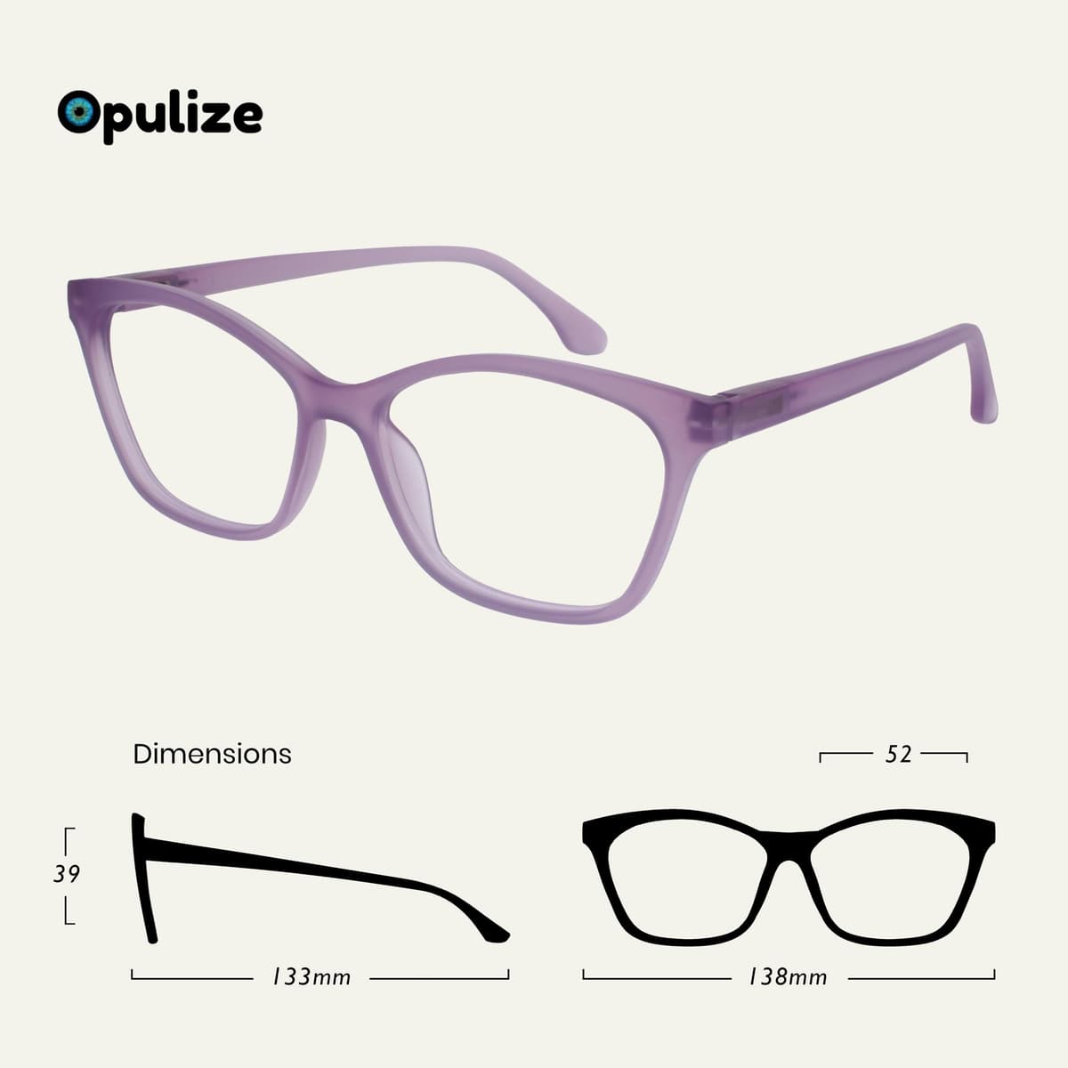OPULIZE KAT Gafas de Lectura - Pack de 3 - Elegante Montura Ojo de Gato - Malva, Naranja, Topo - Hombres y Mujeres - Bisagras de Muelle - RRR59-5GU - +1.00 — view 2