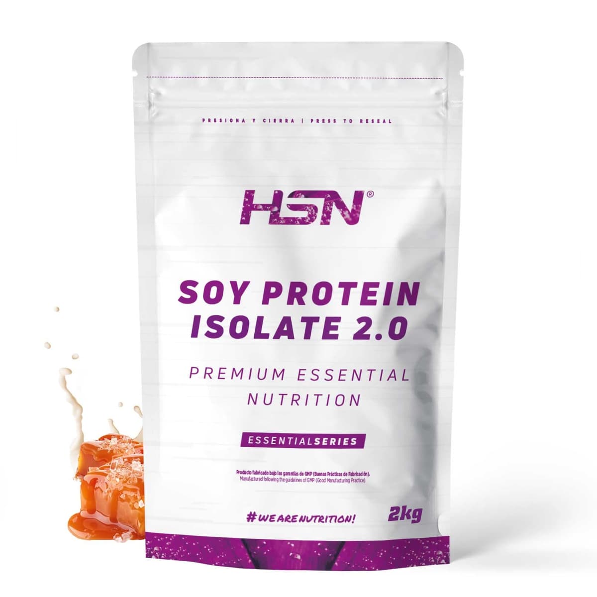 Proteína de Soja Aislada de HSN | Sabor Bombón de Chocolate y Avellanas 2 Kg = 67 Tomas por Envase | 100% Vegana | Soy Protein Isolate | No-GMO, Sin Gluten — view 18