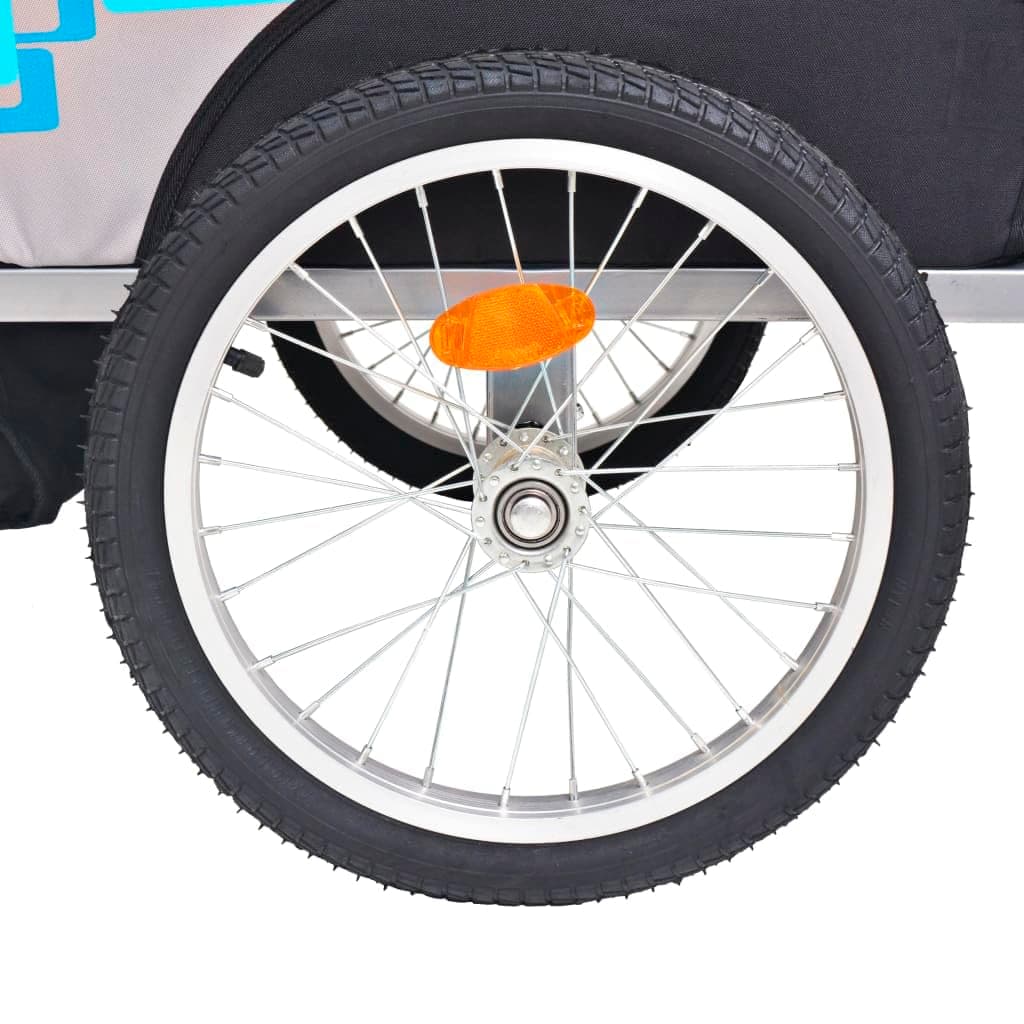 vidaXL Bike Trailer Cargo Bike Wagon Bicycle Trailer Jogger Stroller 30 kg — view 5