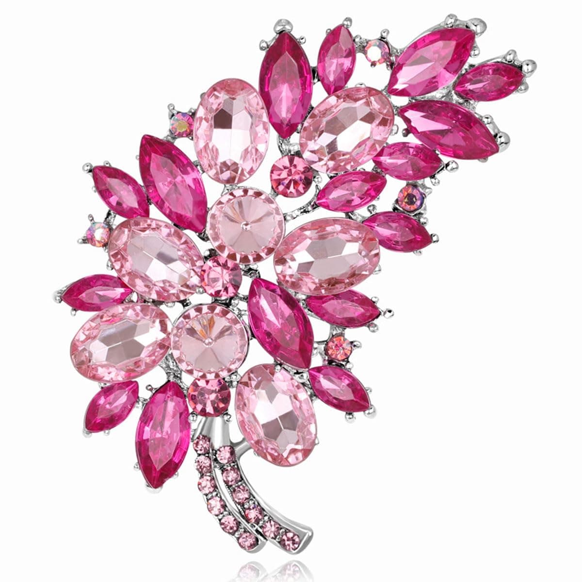 FAIRYGATE Anti Exposure Fixed Brooches Women Unisex Vintage Rhinestone Office Party Brooch Pins Lapel Pin Dress Suit Accessories Boutonniere