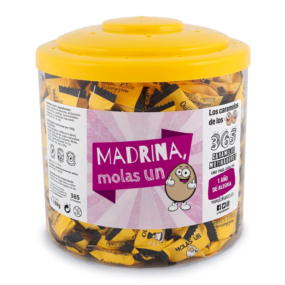 Regalo original. Tarro con 365 caramelos motivadores. Mi compañera de trabajo mola un huevo. Un caramelo motivador para cada dia del año — view 40