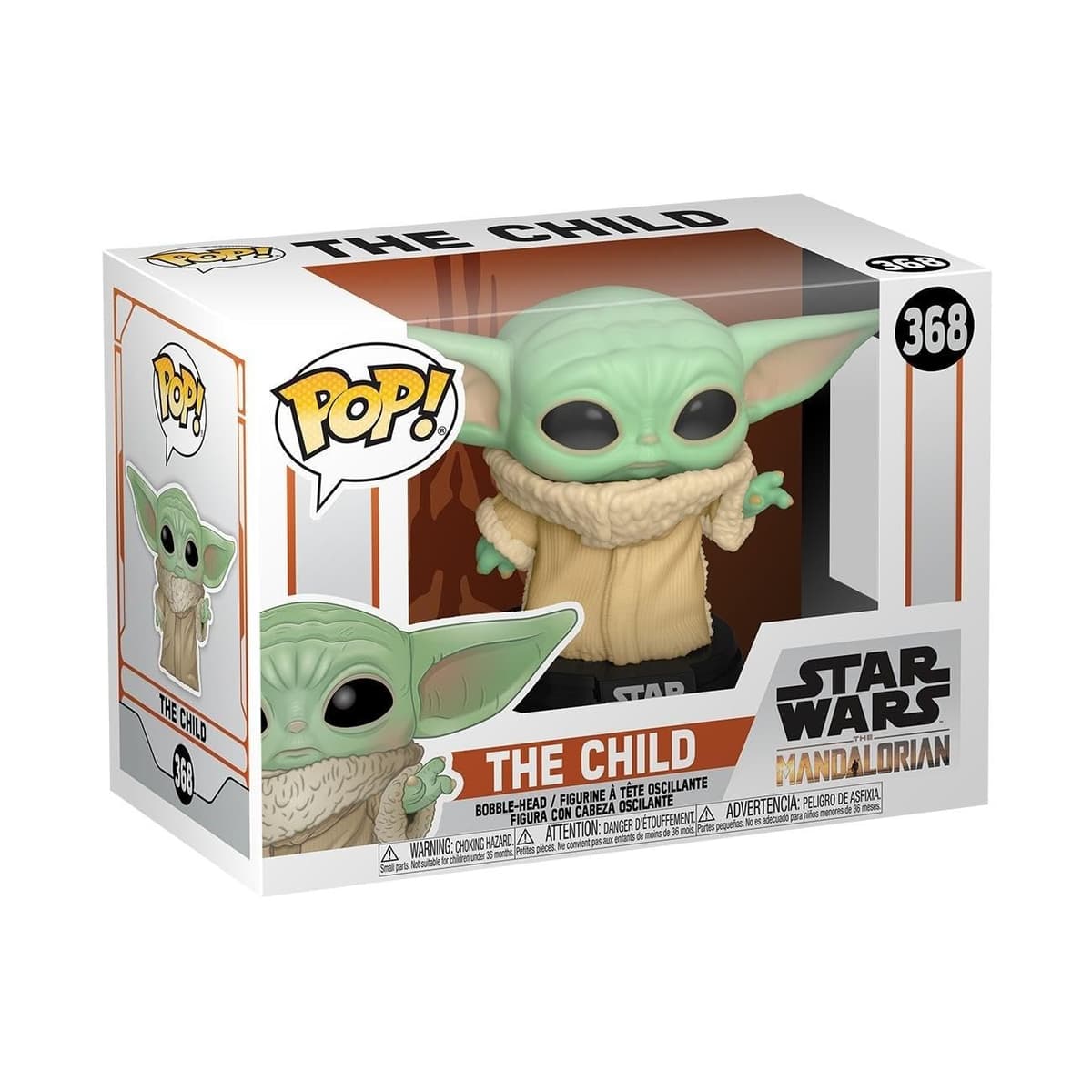 Funko Pop! Star Wars: The Mandalorian - Grogu (The Child, Baby Yoda) - Figura de Vinilo Coleccionable - Idea de Regalo- Mercancia Oficial - Juguetes para Niños y Adultos - TV Fans