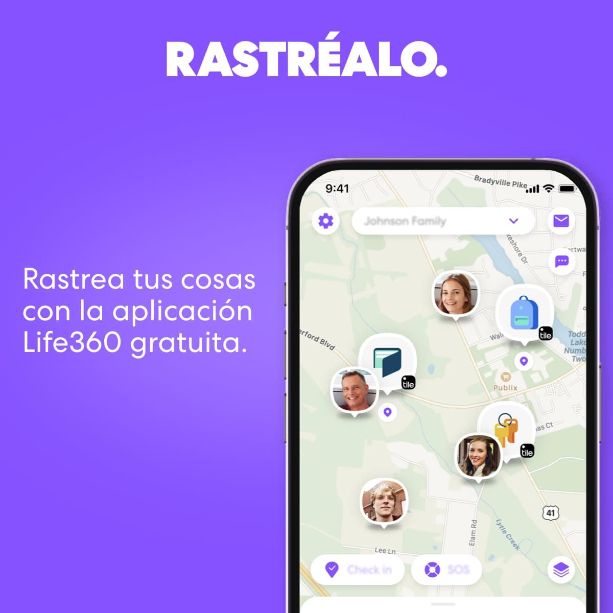 Tile by Life360 Mate - Localizador Bluetooth, localizador de Llaves y localizador de Objetos para Llaves, Bolsos y Mucho más.Compatible con iOS y Android. Paquete de 1 (Green Surf) — view 5