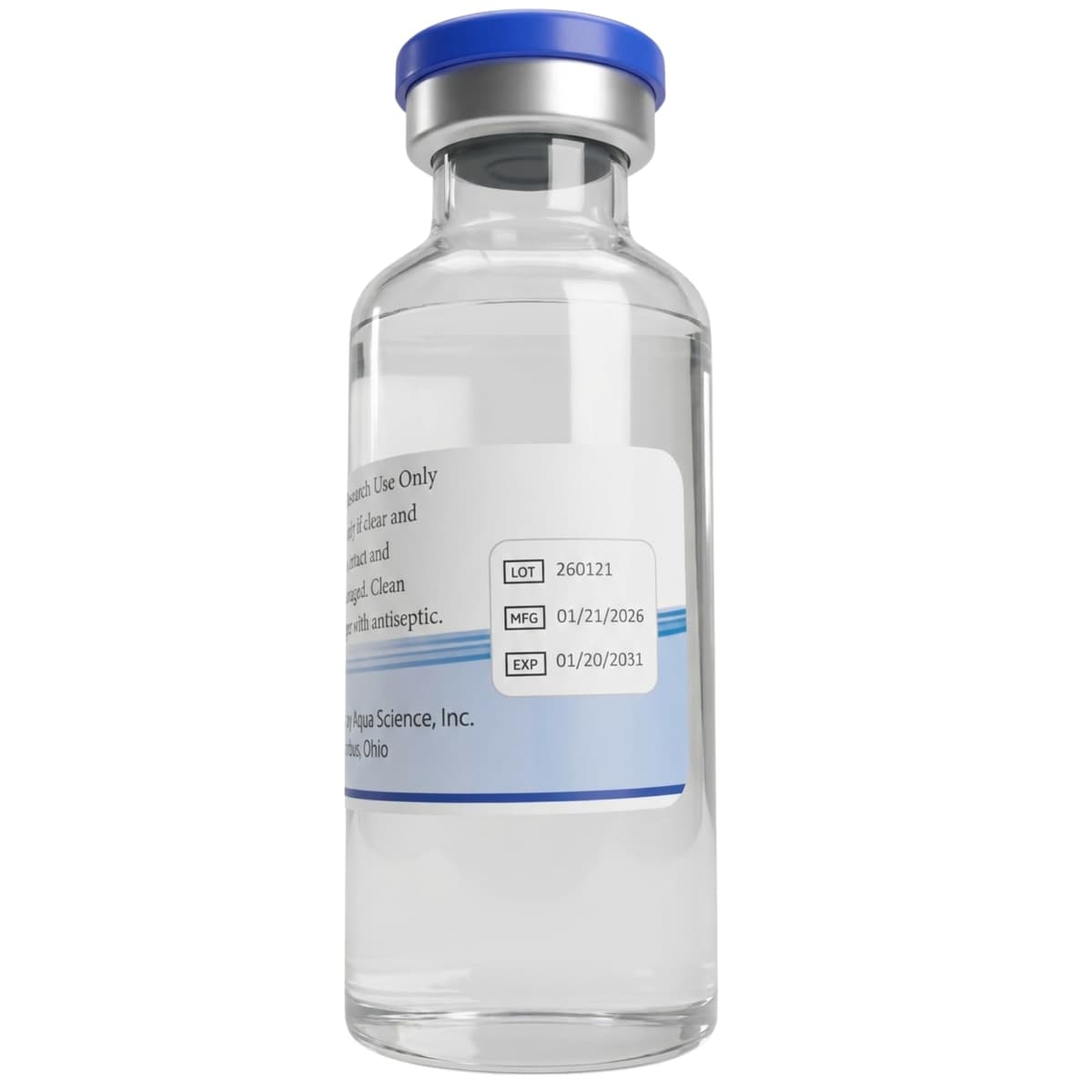 Aqua Science Reconstitution Solution 2-Pack - 30ml - Ultra Clean Solution in Premium Glass Vials Made in USA — view 3