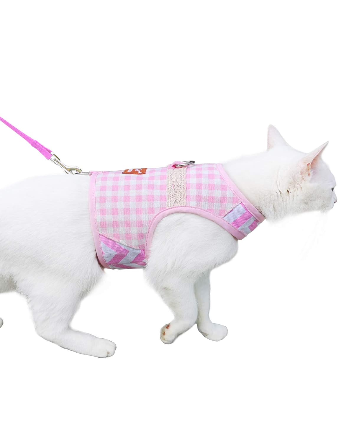 Escape Proof Cat Harness with Leash Large, Adjustable Cat Walking Jackets, Padded Cat Vest Sailor Suit Navy — view 9