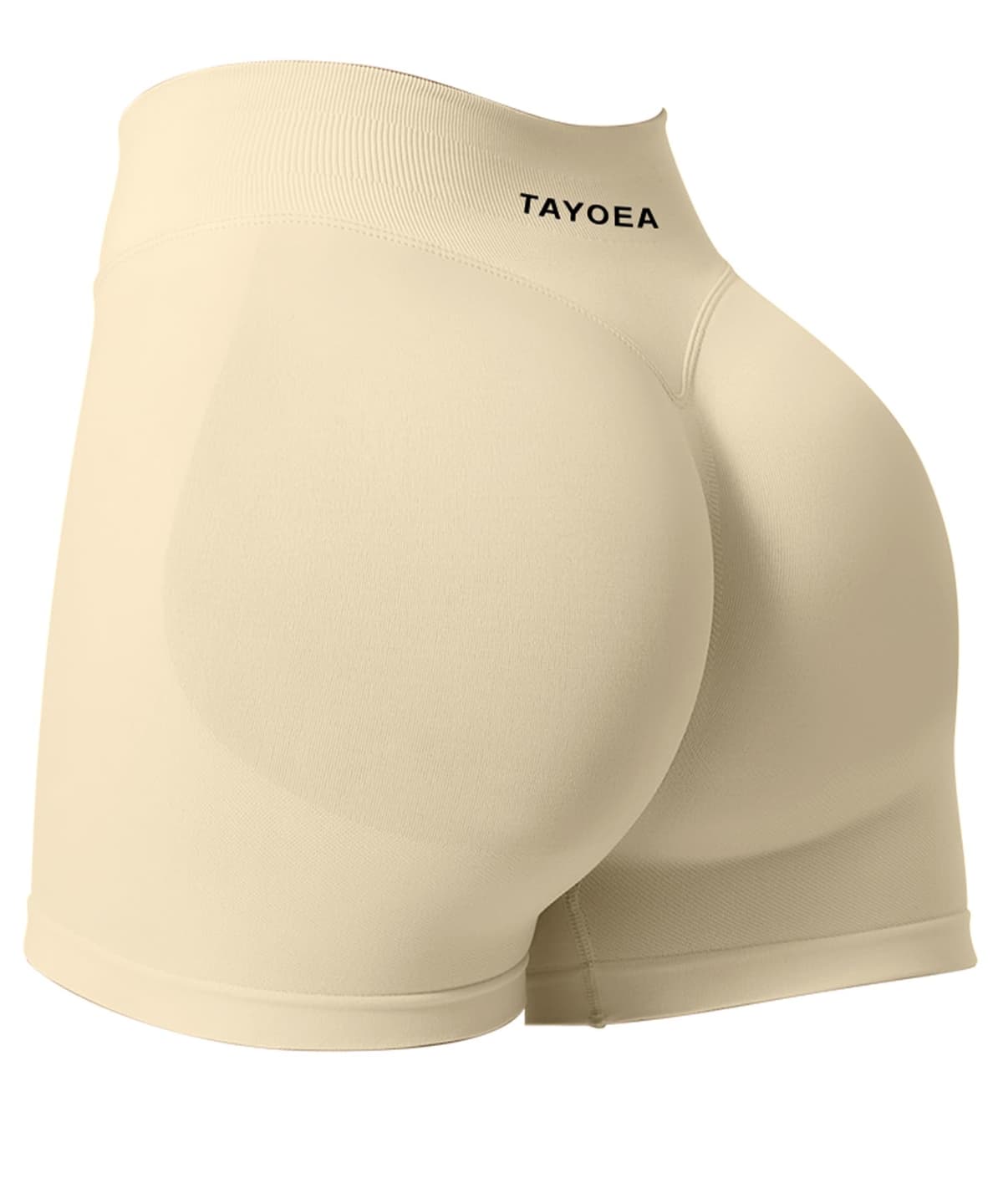 TAYOEA Pantalones Cortos Ciclismo Deportivos para Mujer Mallas Correr Cintura Alta Gimnasio Fitness Yoga Medias Push Up Booty Butt Scrunch Opaco Sin Costuras — view 26