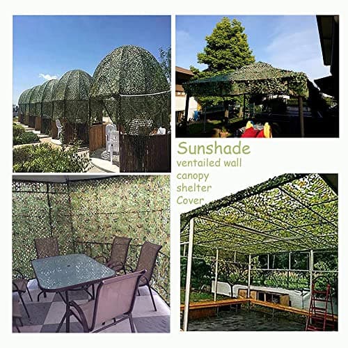 TENCEN Dual Mesh Custom Camouflage net for Blind Decor Courtyard Sunshade Photo Camp Fish Farm Factory Shelter Car Concealment Party Exhibit Backdrop Curtain Ceiling Fence Canopy Cover — view 4