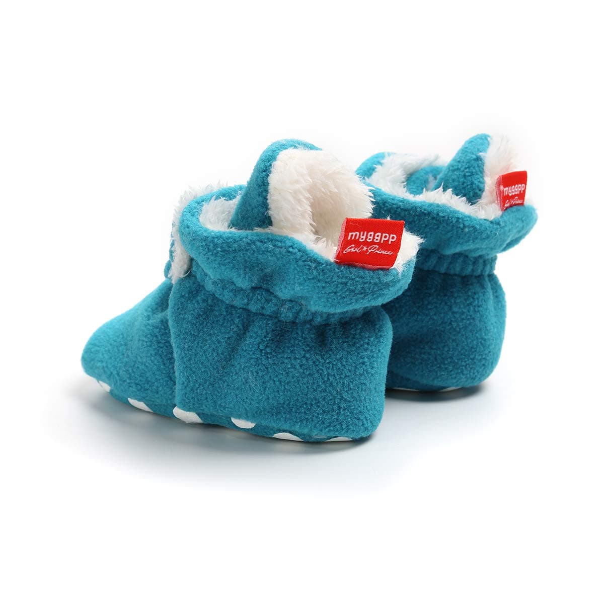 TMEOG Baby Booties Slippers Infant Boots Newborn First Walking Shoes Baby Winter Sock Crib Shoes for Boys Girls 0-6 Months — view 5