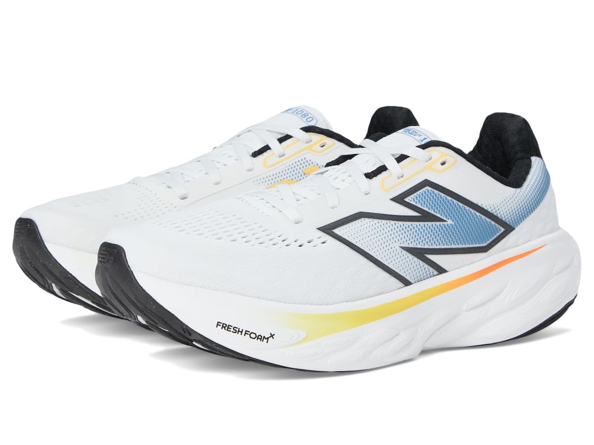 New Balance Fresh Foam X 1080 V14 - Tenis de Correr para Hombre, Clementina/Angora/Cemento Negro — view 29