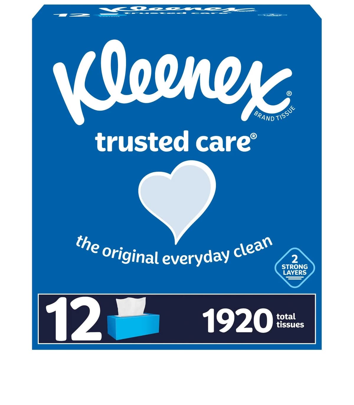 Kleenex Expressions Trusted Care Facial Tissues, 18 Flat Boxes, 160 Tissues per Box, 2-Ply (2,880 Total Tissues), Packaging May Vary — view 2