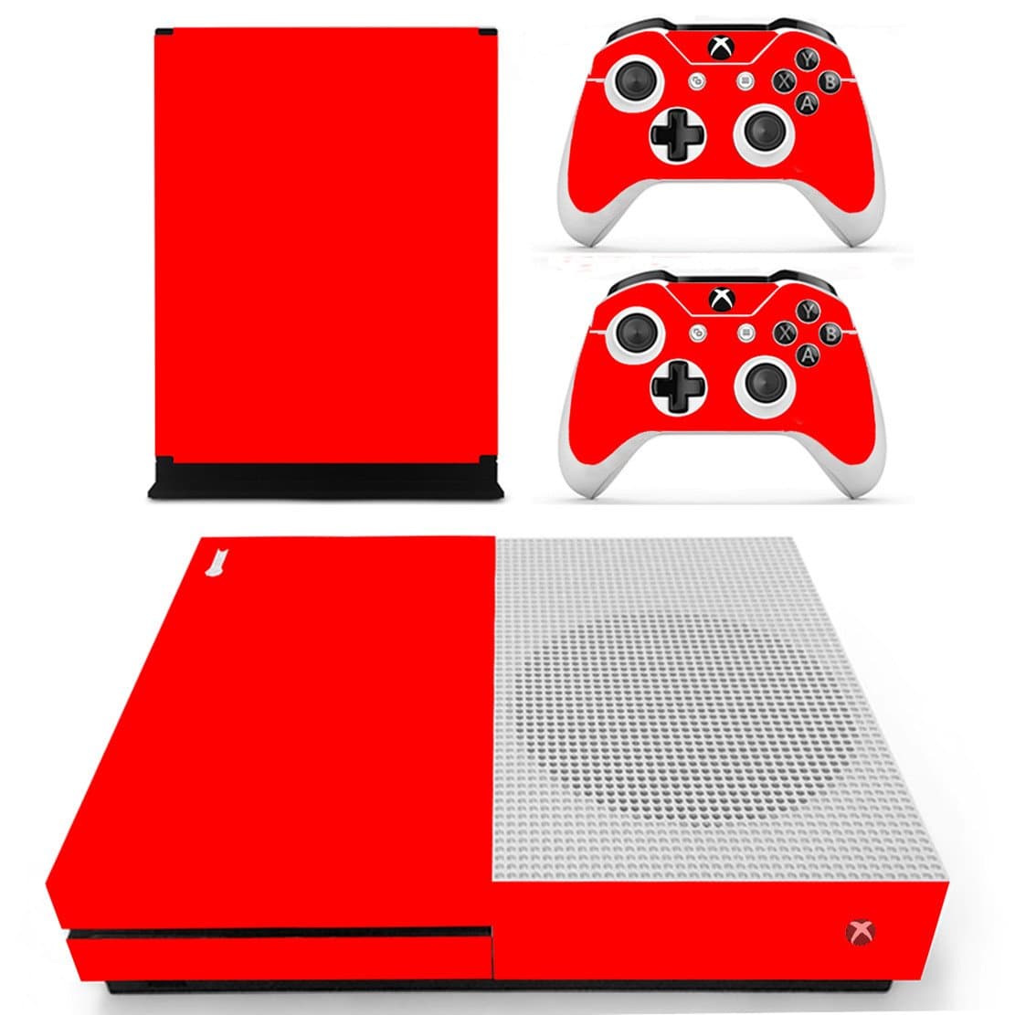 DOTBUY Vinyl Decal Full Body Skin Sticker For Microsoft Xbox One S Console And 2 Controllers And Kinect 2.0 (All White) — view 7
