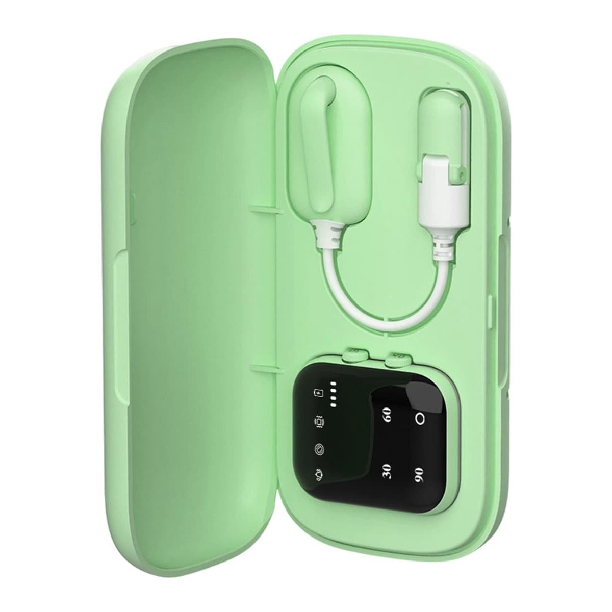 Alarma inalámbrica para enuresis, entrenamiento para ir al baño con receptor, alarma de orina para niños, niñas y ancianos, Verde