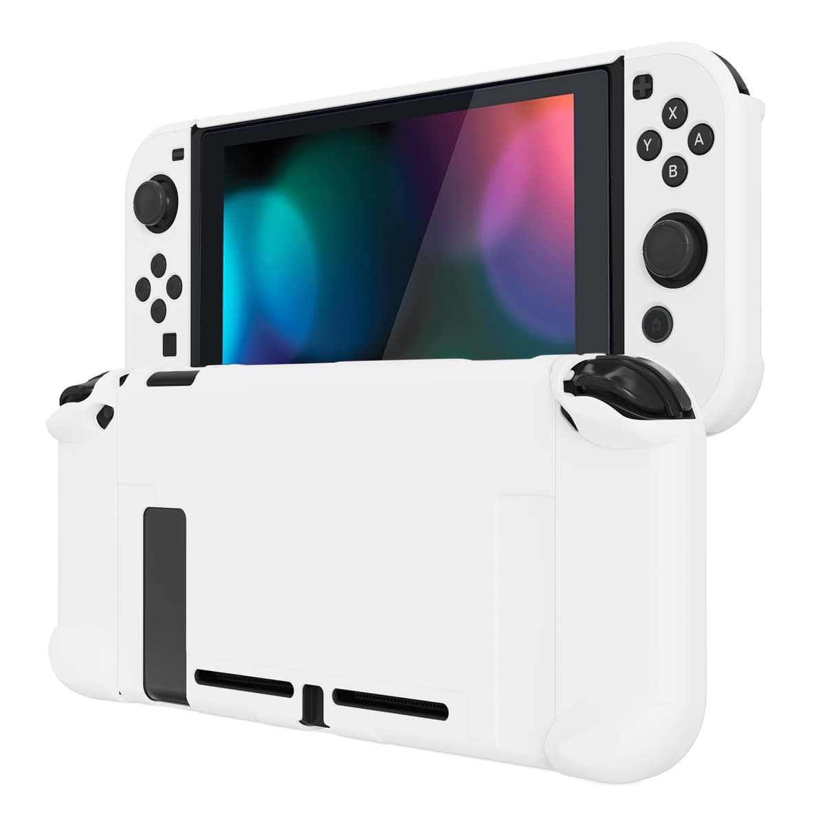 eXtremeRate PlayVital Funda para Nintendo Switch Carcasa Estuche Acoplable Protector Tacto Suave Case de Joycons Protectora Duradera Cover Cáscara para Control Switch Joycon Consola(Matcha Verde) — view 23