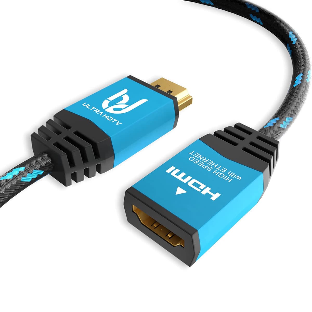 Ultra HDTV Premium – 5m 4K Cable HDMI 2.0b, 1x Adaptador de 270 Grados | 4K/60Hz (sin interferencias), HDR, 3D, ARC, Ethernet — view 8
