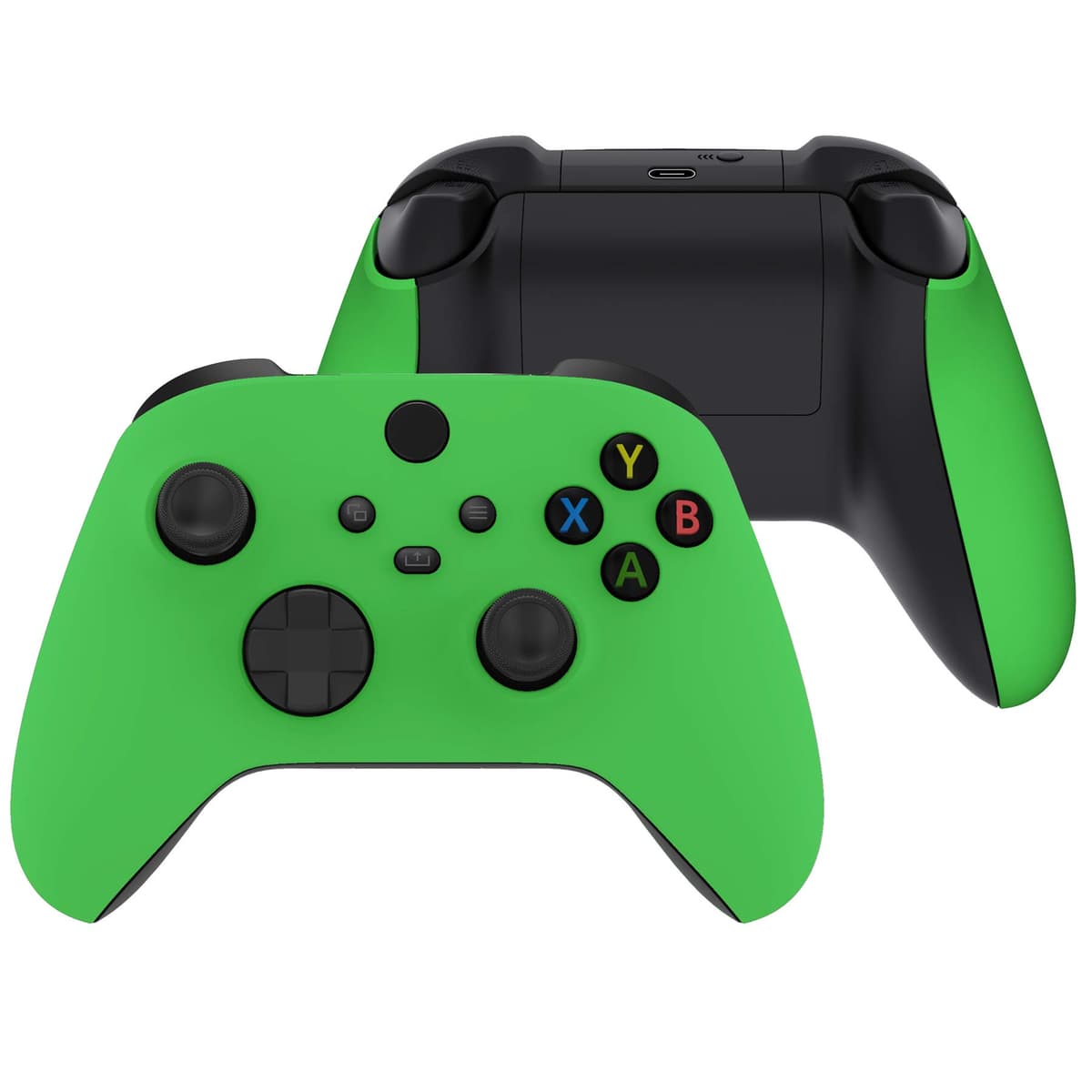 eXtremeRate Carcasa Delantera y Grip para Xbox Series X/S Mando - Cubierta Frontal Protectora de Agarre Empuñadura para Xbox Series S X Controlador - No Incluye Mando (Naranja) — view 19