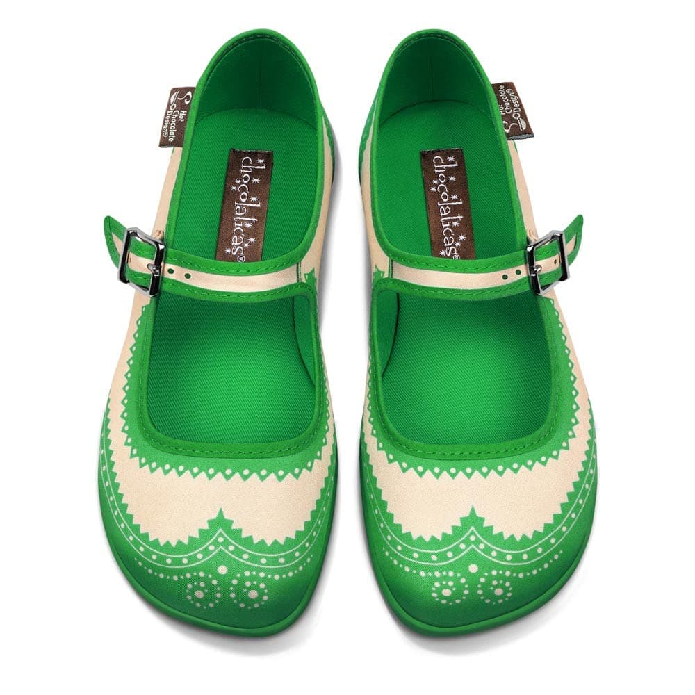 Hot Chocolate Design Chocolaticas Funky Canvas Women's Mary Jane Flat Shoes — view 86