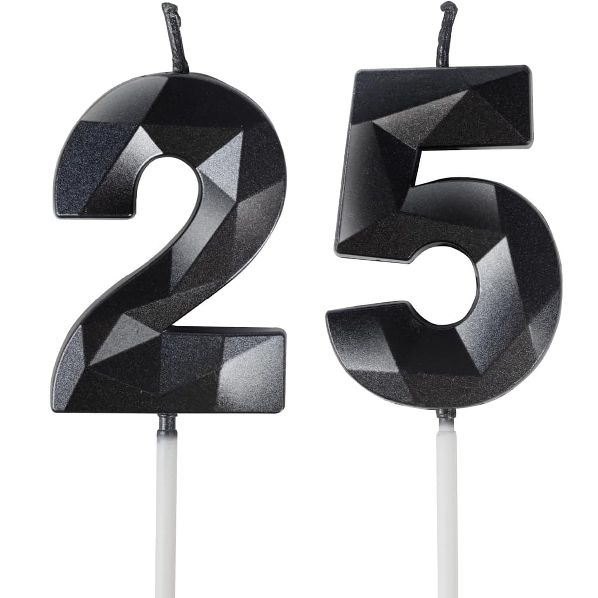 Yiran 50th Birthday Candles, Gold Number 50 Happy Birthday Candles, Cake Topper Decorations for Birthday Party, Wedding Anniversary Celebration Supply — view 92