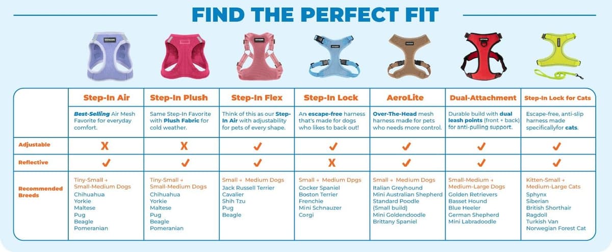 Best Pet Supplies Voyager Step-in Lock Pet Harness – All Weather Mesh, Adjustable Step in Harness for Cats and Dogs Turquoise (Matching Trim), XL (Chest: 22-36") — view 10