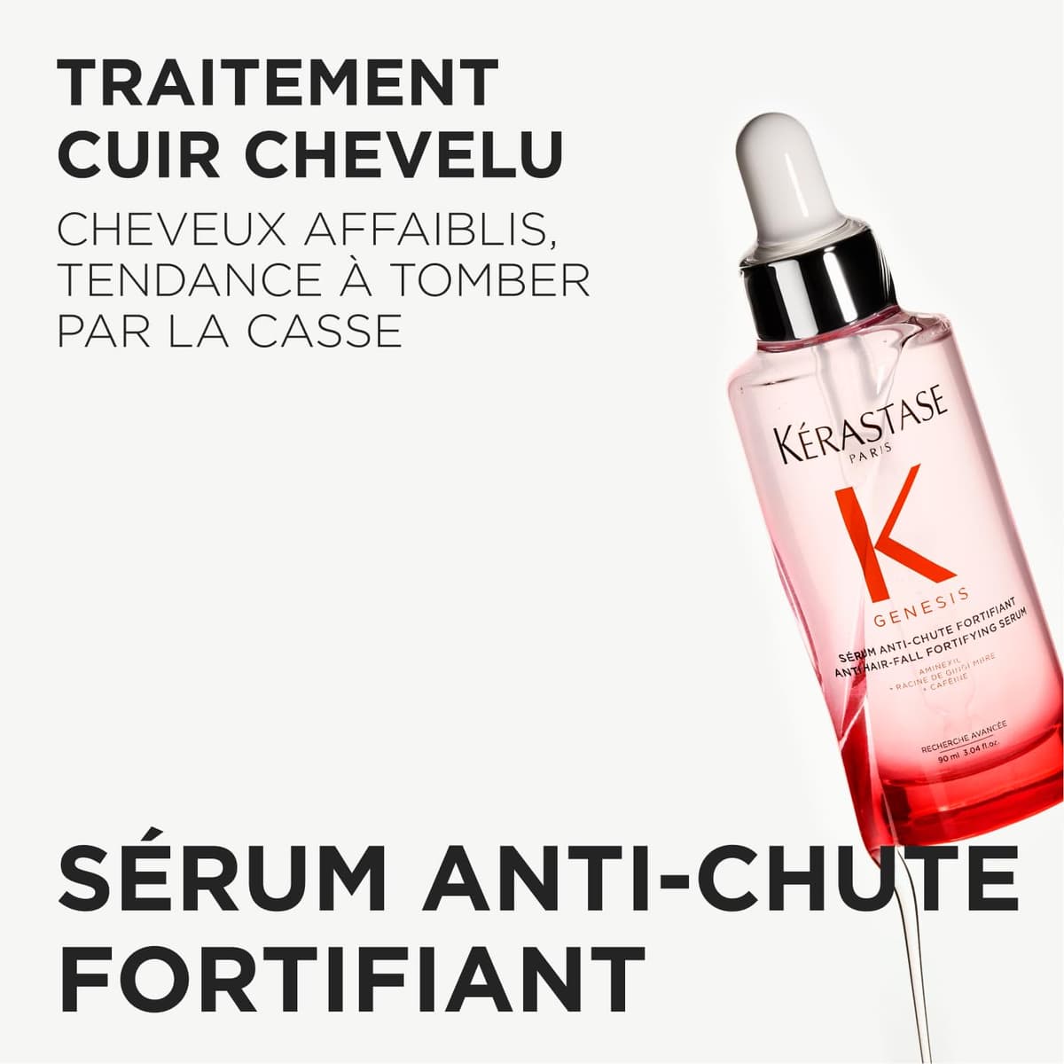 Kérastase Magic Night Duo Set, Genesis Anti-Caída y Magic Night Sérums, Tratamiento Reparador, Cabello Nutrido y Suave, Fortalecedor Diario, Ligero y No Graso, Para Cabello Frágil y Seco, 90 + 30 ml — view 2